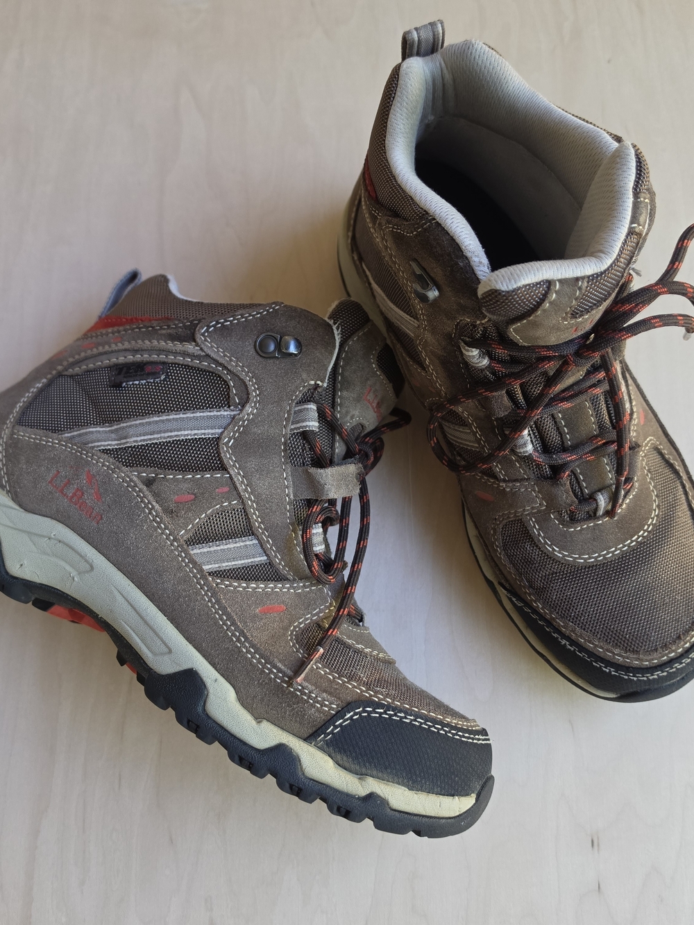 L.L. Bean Kids Brown Hiking Boots - Rugged Trail Shoes